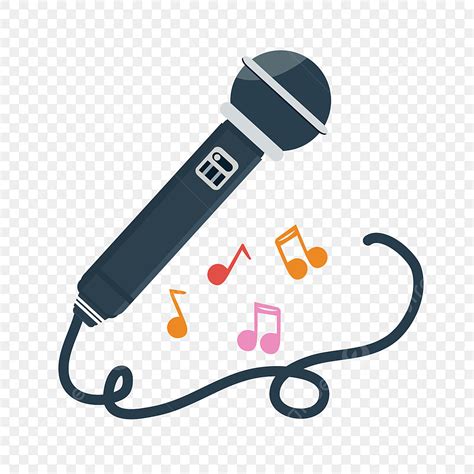 Microphone Music Vector PNG Images, Microphone And Musical Notes ...