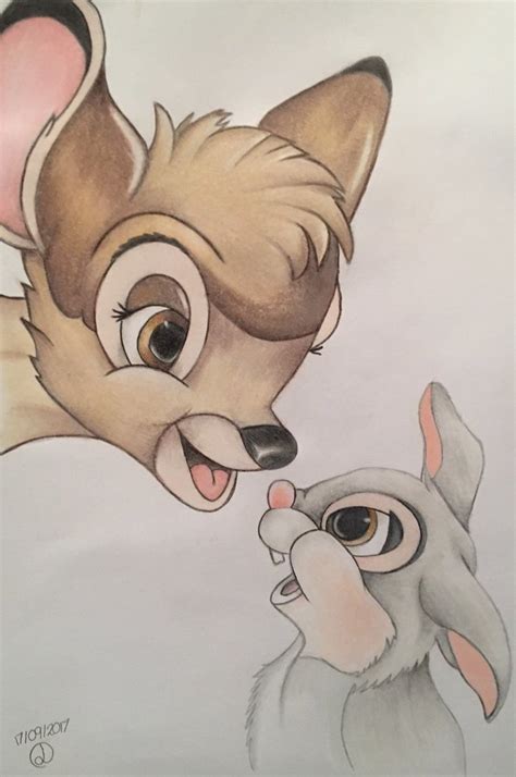 Bambi And Thumper Drawing at GetDrawings | Free download