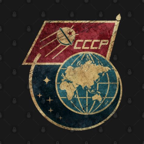 CCCP Flag Satellite - Russia - T-Shirt | TeePublic