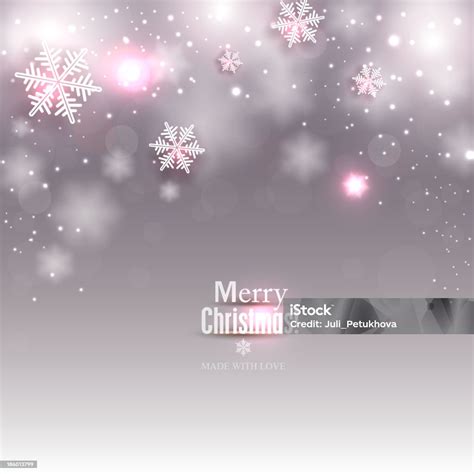 Elegant Christmas Background With Snowflakes Stock Illustration - Download Image Now - 2014 ...