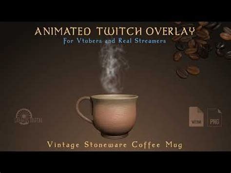 an animated coffee cup with steam coming out of it and the words ...