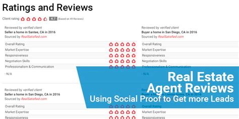 Real Estate Agent Reviews: Using Social Proof to Get more Leads