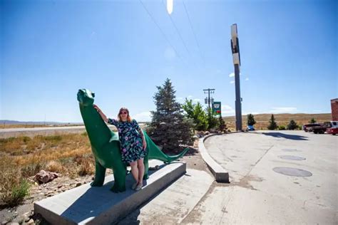 Sinclair Gas Station Dinosaur in Sinclair, Wyoming