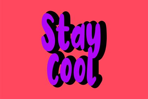 Typography Text Stay Cool Graphic by shodancois · Creative Fabrica