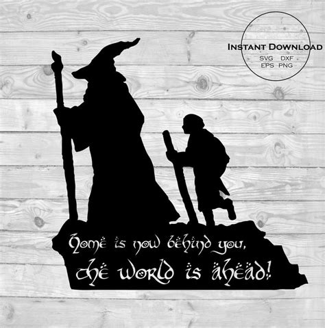 Pin by Bobo on SVG | Silhouette art, The hobbit, Digital svg