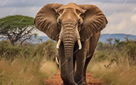 Premium AI Image | African Bull elephant