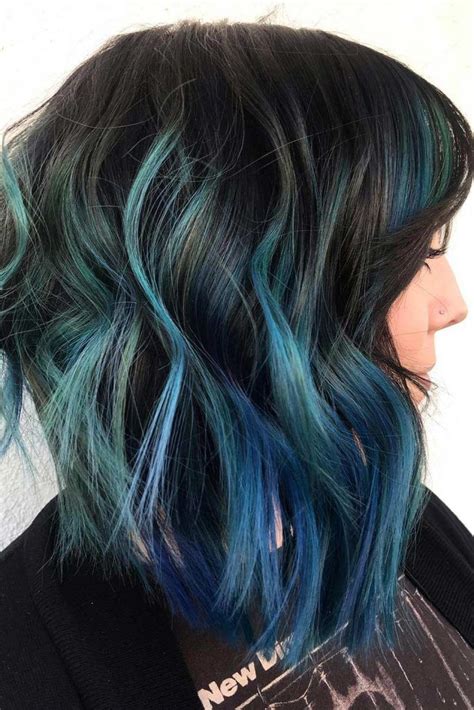 The Magnetic Power Of Incredibly Vibrant Blue Highlights | LoveHairStyles