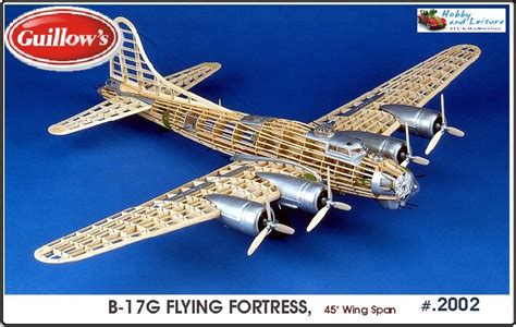 Guillows 2002 1:28 B-17G FLYING FORTRESS 45in Wing Span Balsa Kit at Hobby and Leisure | Model ...