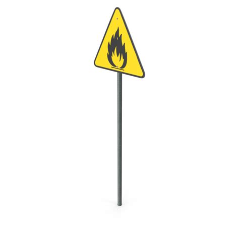 Flammable Hazard Sign PNG Images & PSDs for Download | PixelSquid - S112682886