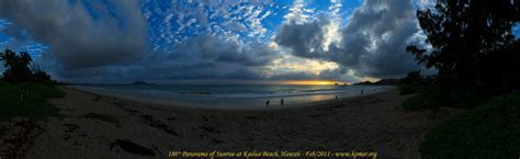 180° Panoramic of Kailua Beach, Hawaii