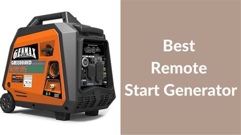 Best Remote Start Generator For Maximum Power Generation