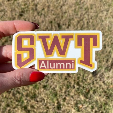 Southwest Texas State University Logo de lettre des anciens - Etsy France