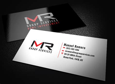 Elegant, Playful, Construction Business Card Design for MR GROUP ...