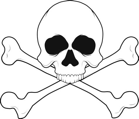 Skull And Bones Coloring Pages - ClipArt Best