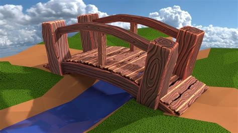 Cartoon Wooden Bridge 3D asset | CGTrader