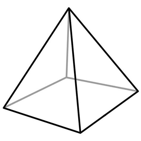 How To Draw A Square Pyramid Step By Step