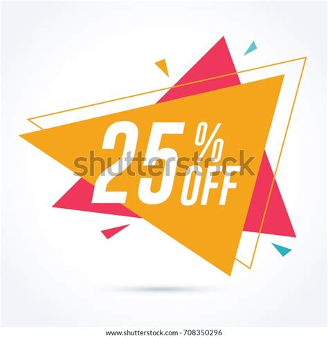 25 Off Discount Sale Promotion Banner Stock Vector (Royalty Free) 708350296 | Shutterstock