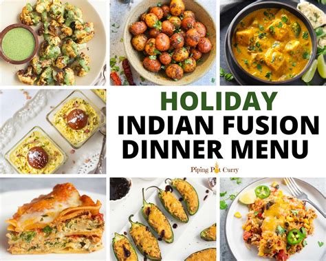 Indian Fusion Dinner Menu | The Mediterranean Dish