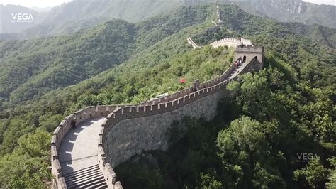 The Great Wall of China Aerial View | Vega Entertainment - YouTube