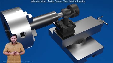 Lathe Operations - Facing, Turning, Taper Turning, Knurling| Mechanic | Benchmark Engineering ...