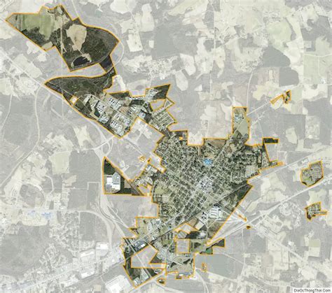 Map of Selma town, North Carolina