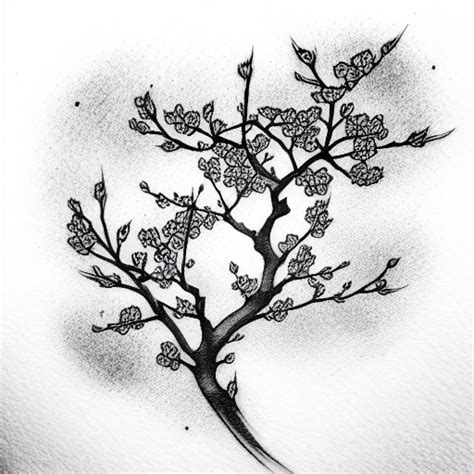 Aggregate 77+ black cherry blossom tattoo best - in.cdgdbentre