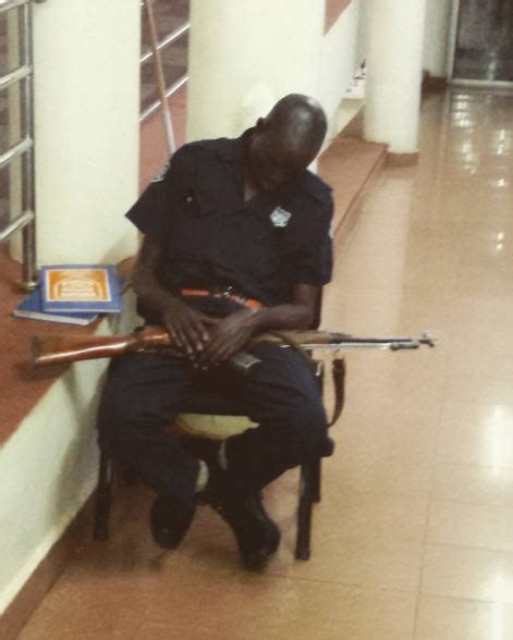 Comic Tales from a Ugandan: The night shift bank security guard.