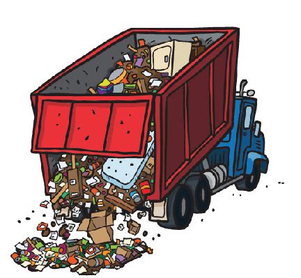 Dump Truck Dumping Trash | Clipart | Dump truck, Removal company, Toy car