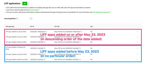 Adding a LIFF app to your channel | LINE Developers