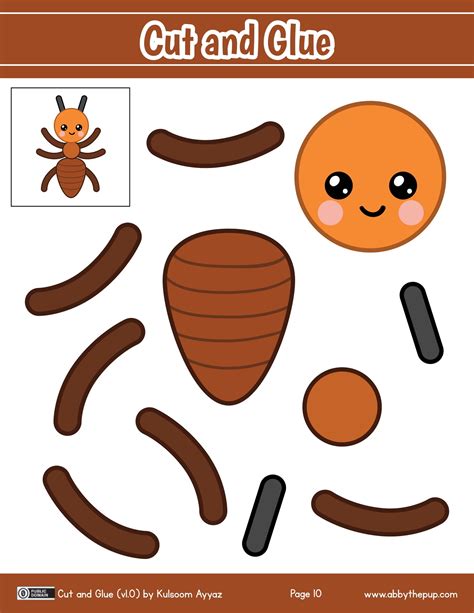 Cut and Glue bee preschool printable | Free Printable Papercraft Templates