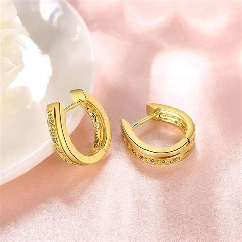 Dubai Gold Jewelry Earring 14k Gold Color Earrings Saudi Gold Jewelry Fashion Design Hanging ...