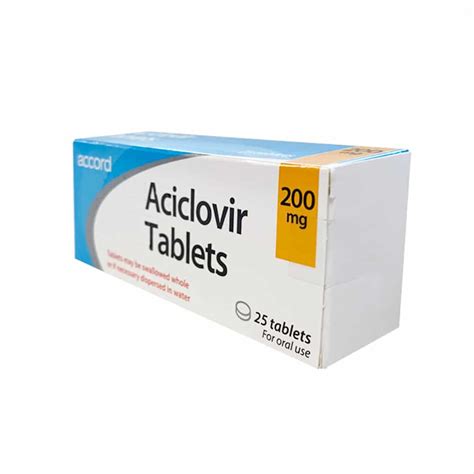 Aciclovir 200mg tablets (Pack of 25) | Fox Pharma