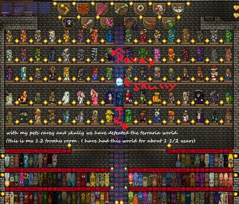 Steam Community :: Screenshot :: My world's trophy room as of terraria ...