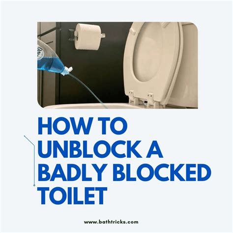 How to Unblock a Badly Blocked Toilet? - Ultimate DIY Guide - Bath Tricks