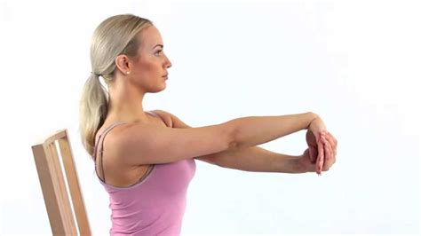 How to do a wrist flexion stretch with external rotation - YouTube