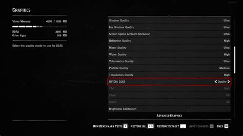 How to enable DLSS in Red Dead Redemption 2?