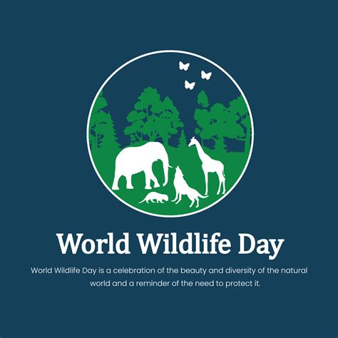 Poster design for world wildlife day Free Vector 20273304 Vector Art at Vecteezy