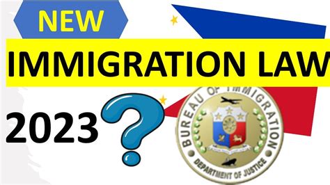 NEW PHILIPPINE IMMIGRATION LAW COULD BE IMPLEMENTED IN 2023? - YouTube
