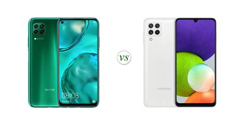 Huawei nova 7i vs Samsung Galaxy A22 5G: Side by Side Specs Comparison