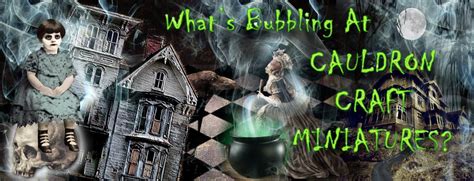 What's Bubbling At Cauldron Craft Miniatures?: Dollhouse Miniature Tutorial: How to find spooky ...