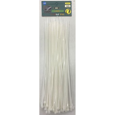 Cable Tie White 4x300mm 90pcs