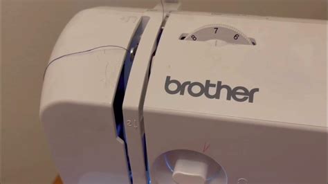 How to thread a Brother GX37 sewing mashine - YouTube