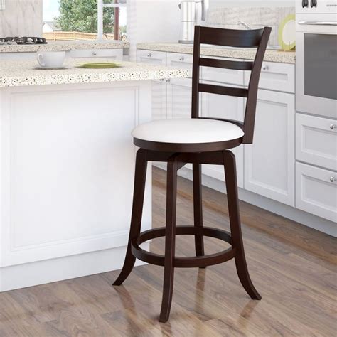 Espresso/ White Ladder Back Counter Height Stool... | RC Willey