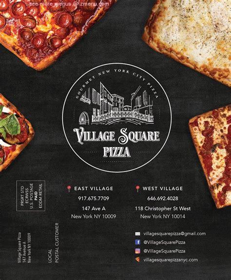 Online Menu of Village Square Pizza - West Village Restaurant, New York ...