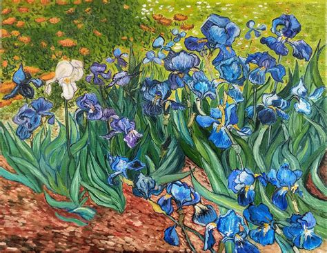 Vincent van Gogh Irises 1890. Oil painting painting on | Etsy