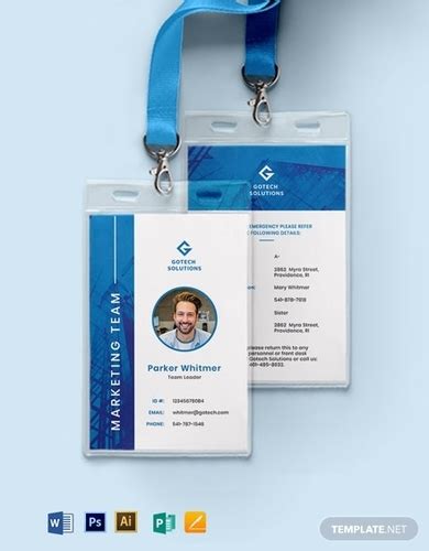 Corporate ID Card - 10+ Examples, Format, Illustrator, Word, Pages, Photoshop, Publisher, Pdf