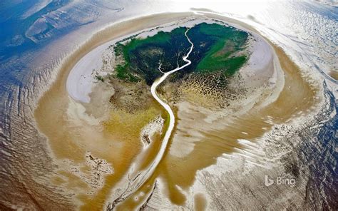 Zuiderduintjes In The West Frisian Islands, In The Netherlands | Island, Aerial view, Sea island