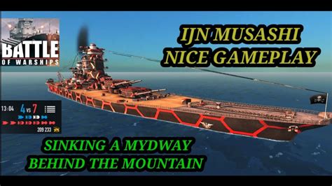 IJN MUSASHI SINKING A MIDWAY BEHIND THE MOUNTAIN - YouTube