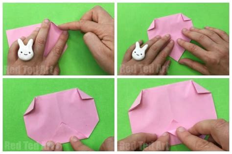 Easy Origami Pig Face - Red Ted Art - Kids Crafts