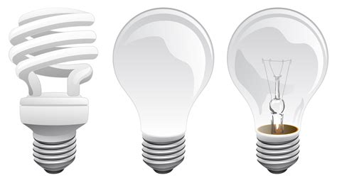 LED and Incandescent Light Bulbs Vector Illustration 345025 Vector Art at Vecteezy